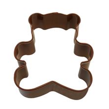 Picture of TEDDY BEAR POLY-RESIN COATED COOKIE CUTTER BROWN 7.6CM